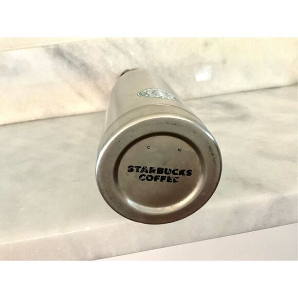 Vintage 2009 Starbucks Stainless Steel Double-Walled Carrying Handle Water Bottl - Picture 4 of 4